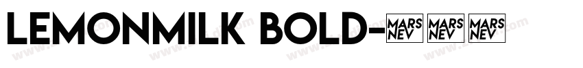 LemonMilk bold字体转换